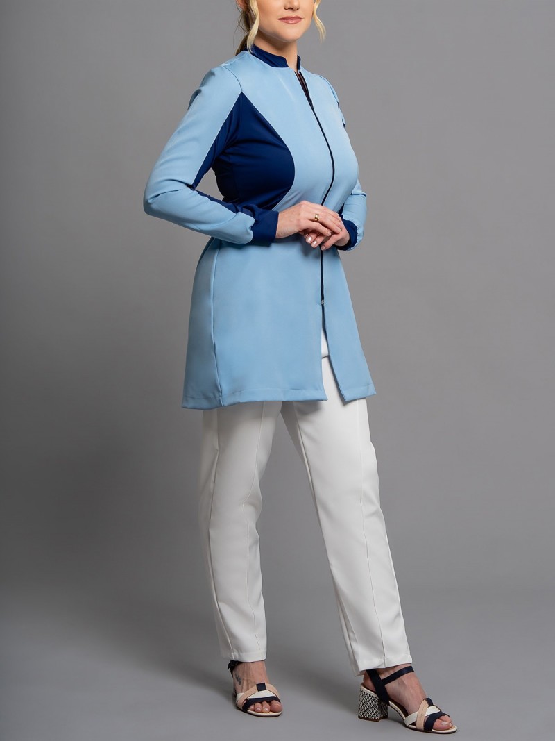 Azul Bebê Com Marinho