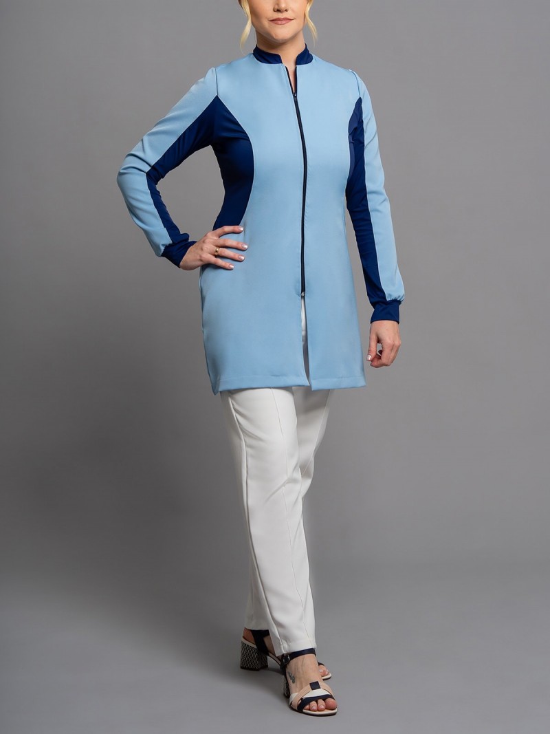 Azul Bebê Com Marinho