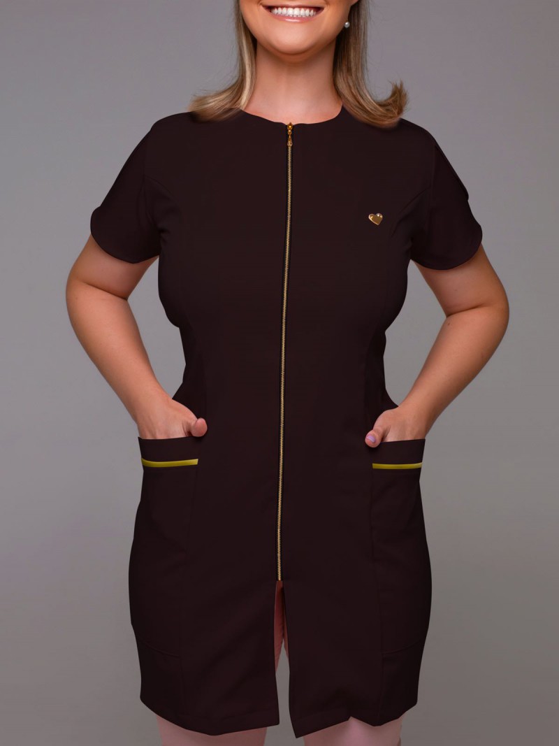 Preto Com Dourado (Zíper Dourado)