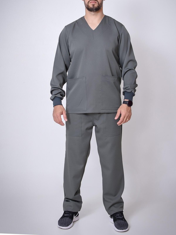 Conjunto Scrub Masculino Yuri Manga Longa - 