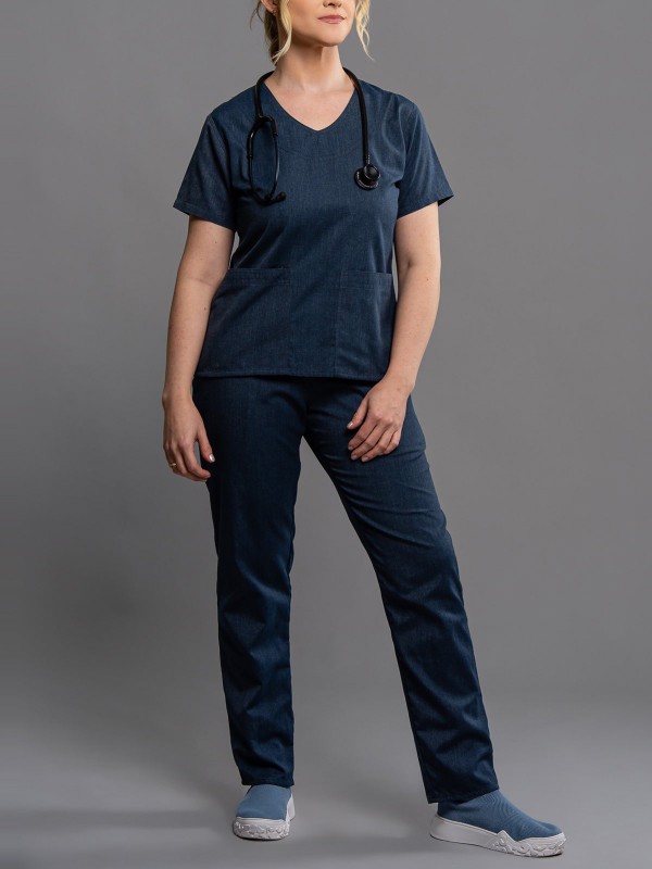 Conjunto Scrub Feminino Basic Cotton - 