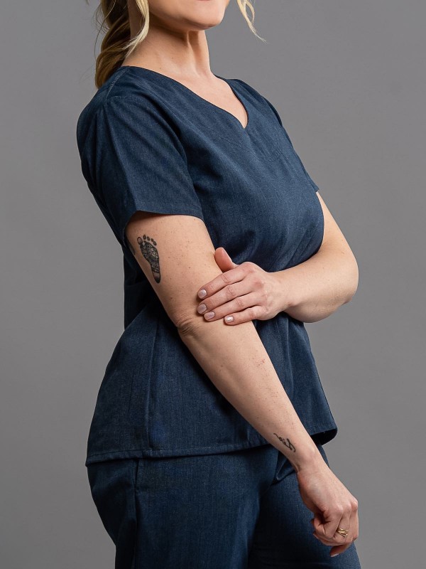 Blusa Scrub Feminino Basic Cotton - 