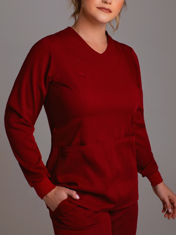 Blusa Scrub Feminino Catita Manga Longa - 