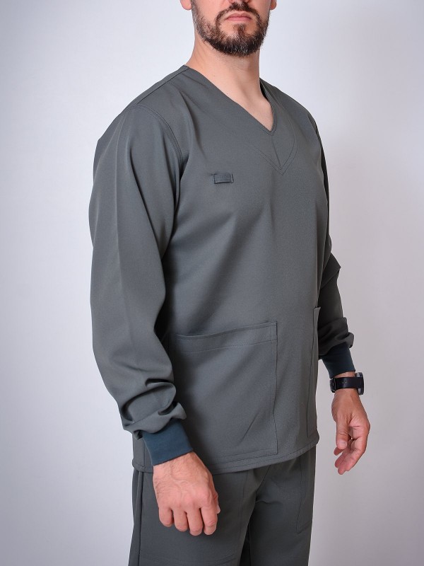 Blusa Scrub Masculino Yuri Manga Longa - 