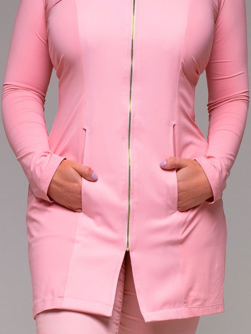 Jaleco Feminino Atena - Dois bolsos frontais internos