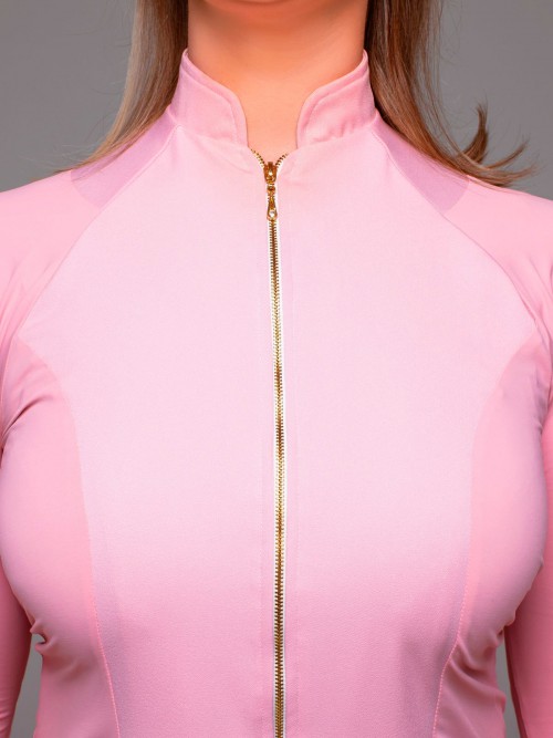 Jaleco Feminino Atena - Fechamento em zíper metálico