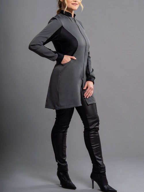 Jaleco Feminino Luna - Detalhes em outra cor