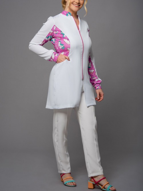 Jaleco Feminino Luna Kids - Manga longa com punho