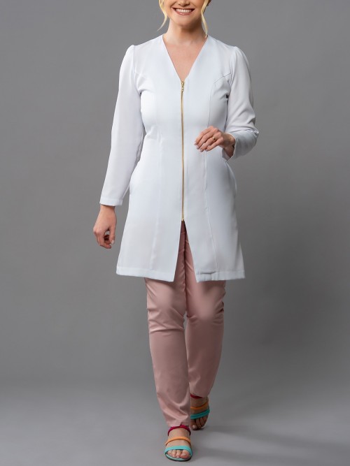 Jaleco Feminino Sofia - Fechamento em píper de metal