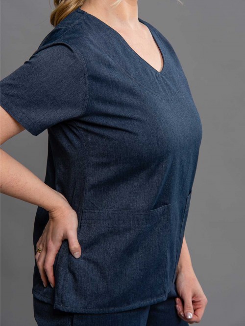 Conjunto Scrub Feminino Basic Cotton - Dois bolsos laterais internos