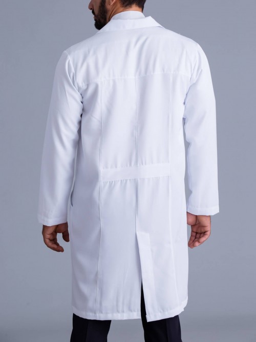 Jaleco Masculino Medicina - Detalhe de cinto cruzado nas costas